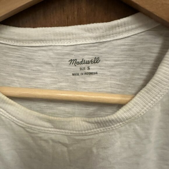 Madewell White T-Shirt- Small - Picture 2 of 2